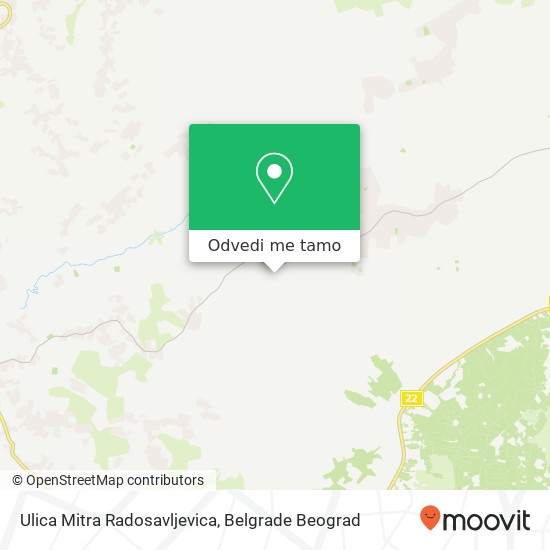 Ulica Mitra Radosavljevica mapa