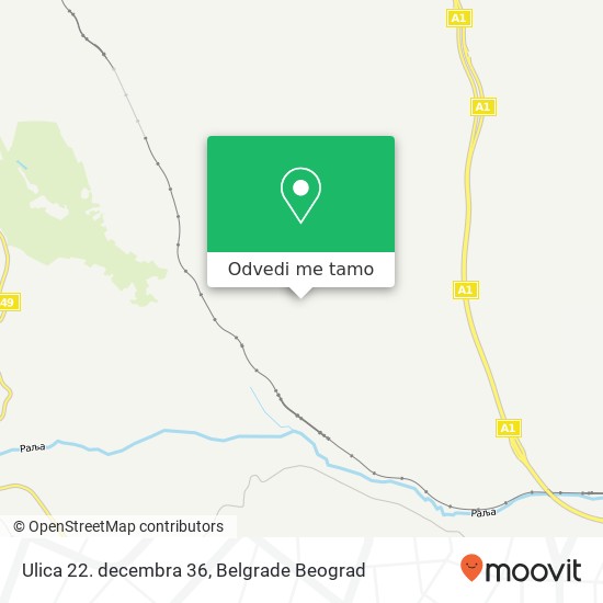 Ulica 22. decembra 36 mapa