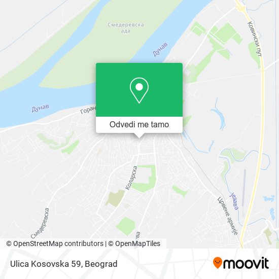 Ulica Kosovska 59 mapa