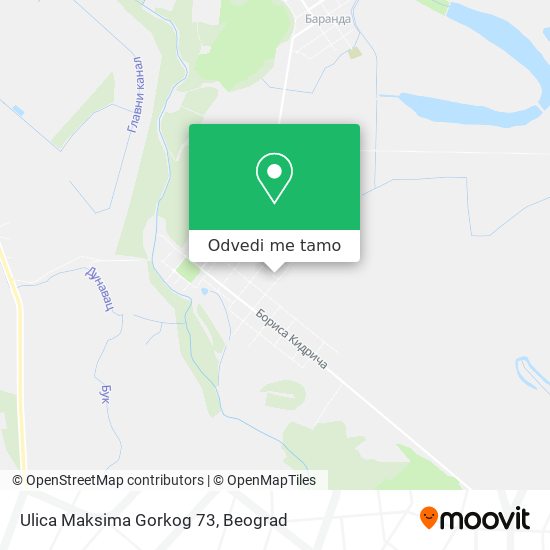 Ulica Maksima Gorkog 73 mapa