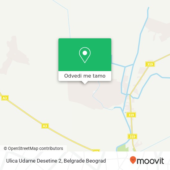 Ulica Udarne Desetine 2 mapa