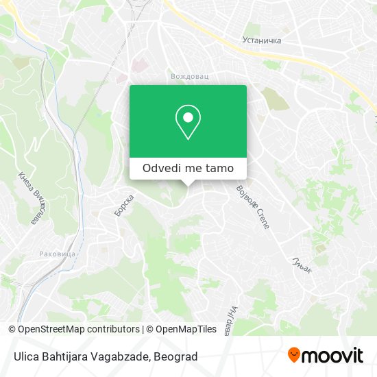 Ulica Bahtijara Vagabzade mapa