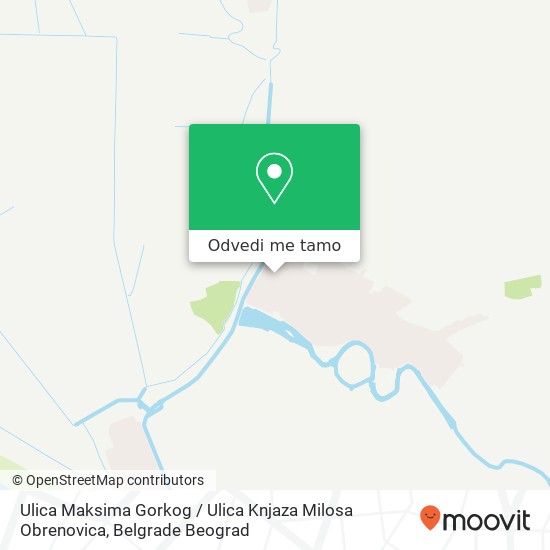 Ulica Maksima Gorkog / Ulica Knjaza Milosa Obrenovica mapa