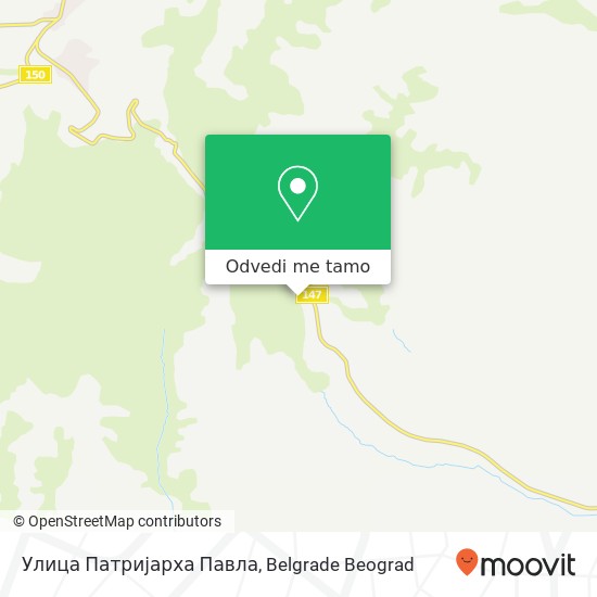 Улица Патријарха Павла mapa