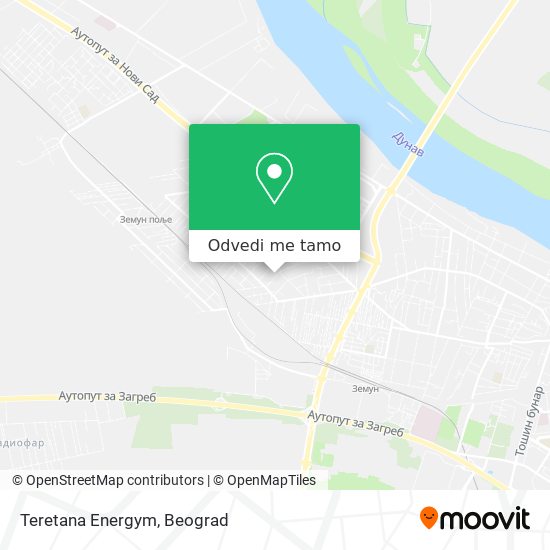 Teretana Energym mapa