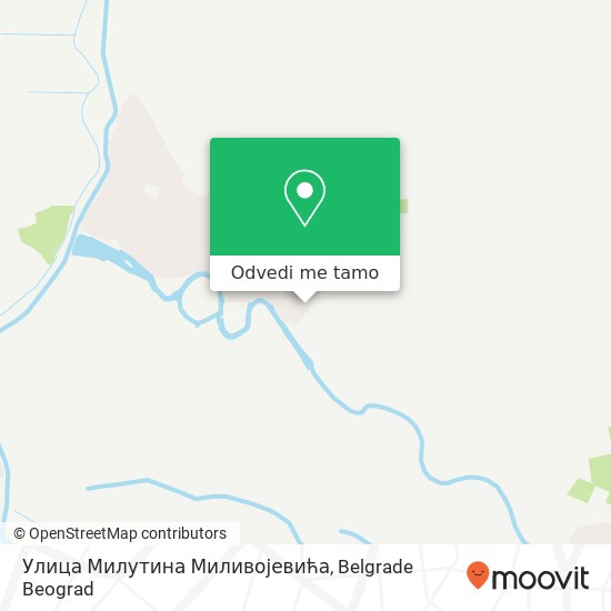 Улица Милутина Миливојевића mapa