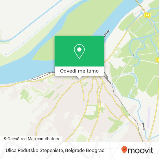 Ulica Redutsko Stepeniste mapa