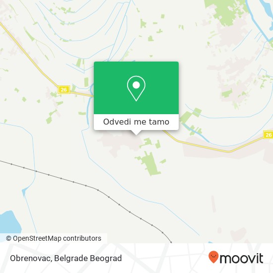 Obrenovac mapa