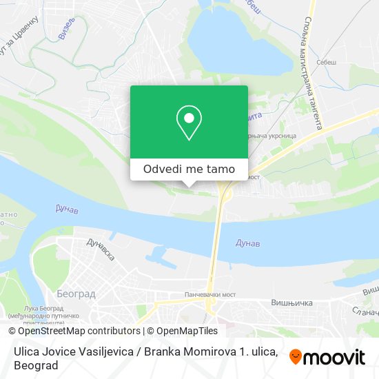 Ulica Jovice Vasiljevica / Branka Momirova 1. ulica mapa