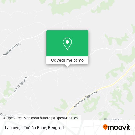 LJubivoja Trišića Buce mapa