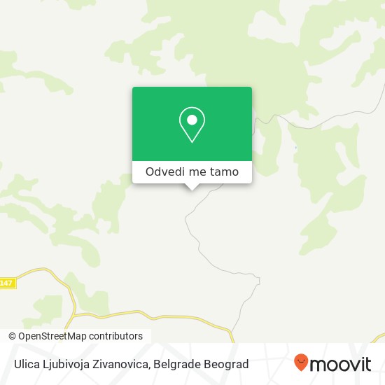 Ulica Ljubivoja Zivanovica mapa