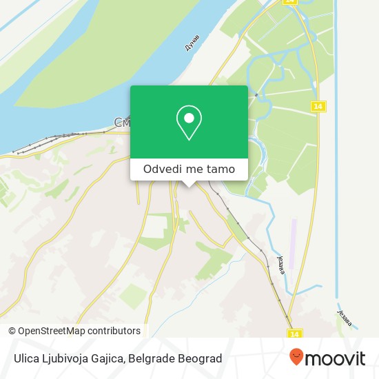 Ulica Ljubivoja Gajica mapa