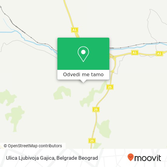 Ulica Ljubivoja Gajica mapa