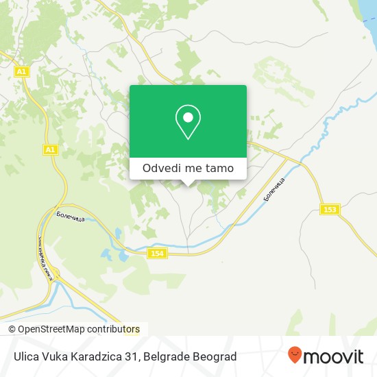 Ulica Vuka Karadzica 31 mapa