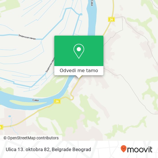 Ulica 13. oktobra 82 mapa