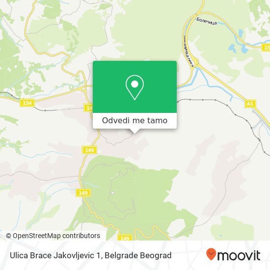 Ulica Brace Jakovljevic 1 mapa