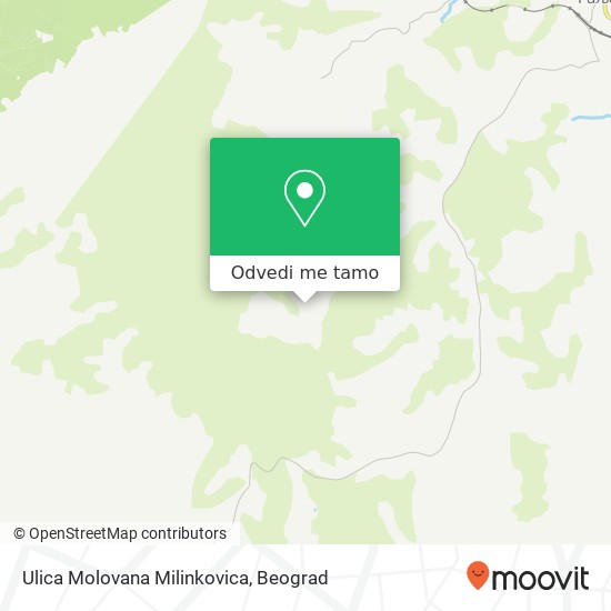 Ulica Molovana Milinkovica mapa