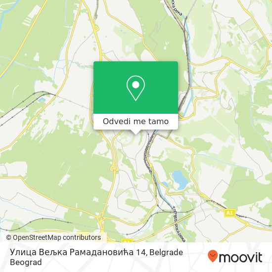 Улица Вељка Рамадановића 14 mapa