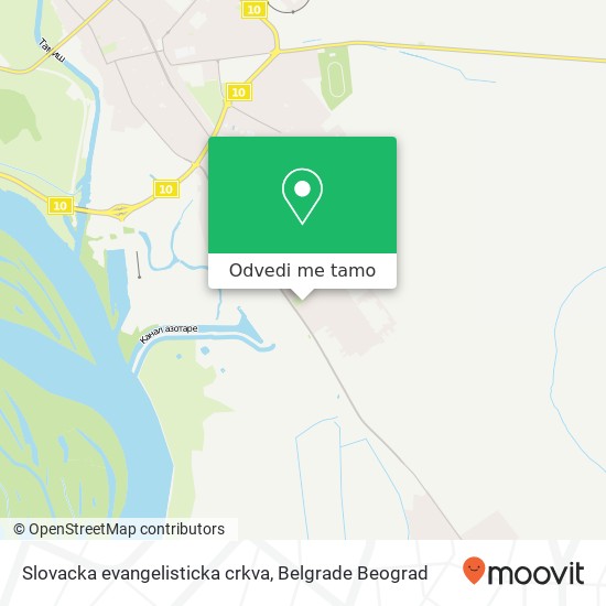 Slovacka evangelisticka crkva mapa