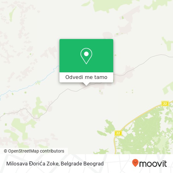 Milosava Đorića Zoke mapa