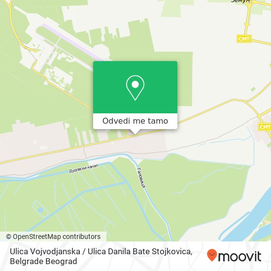 Ulica Vojvodjanska / Ulica Danila Bate Stojkovica mapa