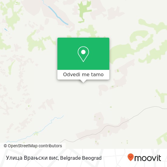 Улица Врањски вис mapa