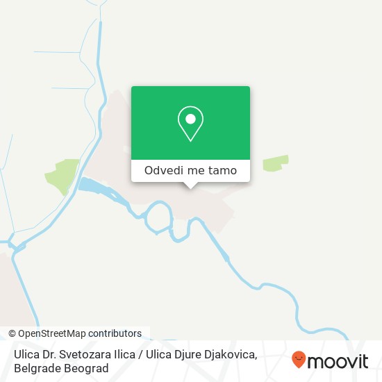 Ulica Dr. Svetozara Ilica / Ulica Djure Djakovica mapa