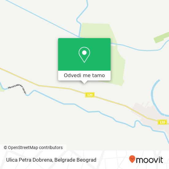 Ulica Petra Dobrena mapa