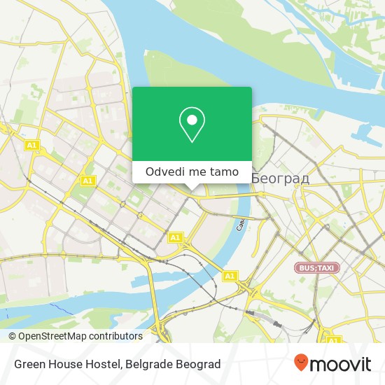 Green House Hostel mapa