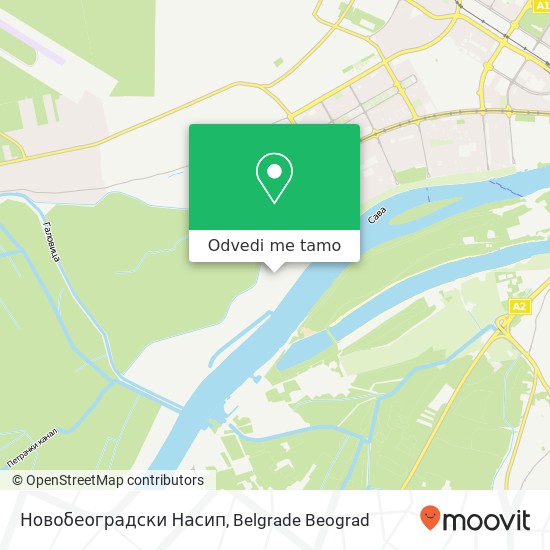 Новобеоградски Насип mapa