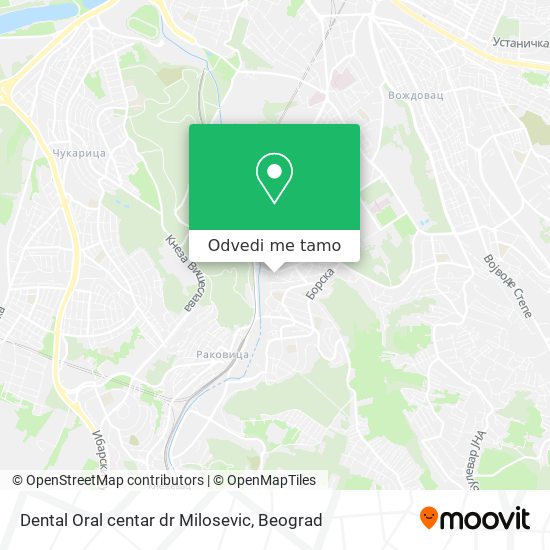 Dental Oral centar dr Milosevic mapa