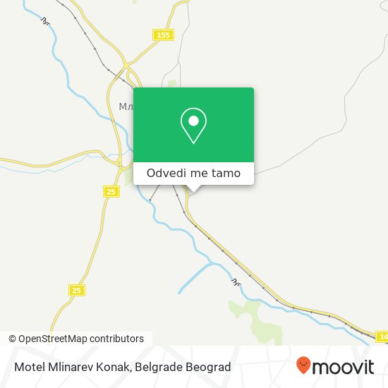 Motel Mlinarev Konak mapa