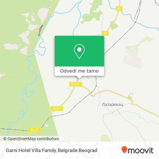 Garni Hotel Villa Family mapa