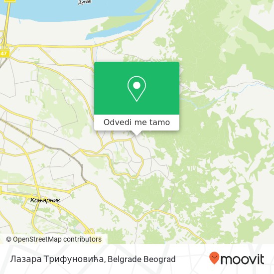 Лазара Трифуновића mapa