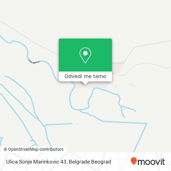 Ulica Sonje Marinkovic 43 mapa