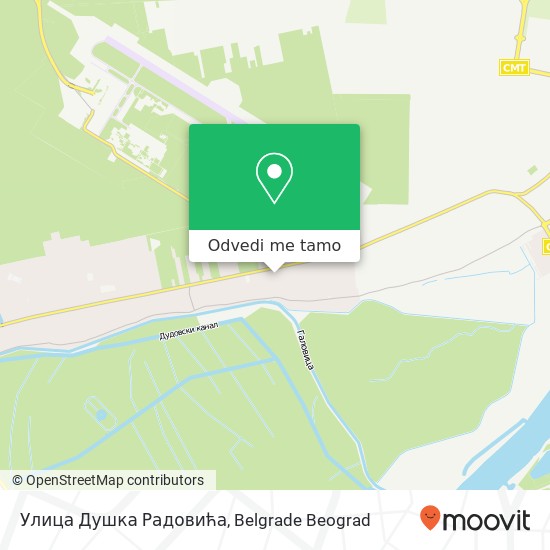 Улица Душка Радовића mapa