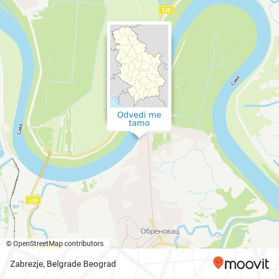 Zabrezje mapa