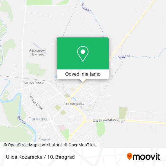 Ulica Kozaracka / 10 mapa