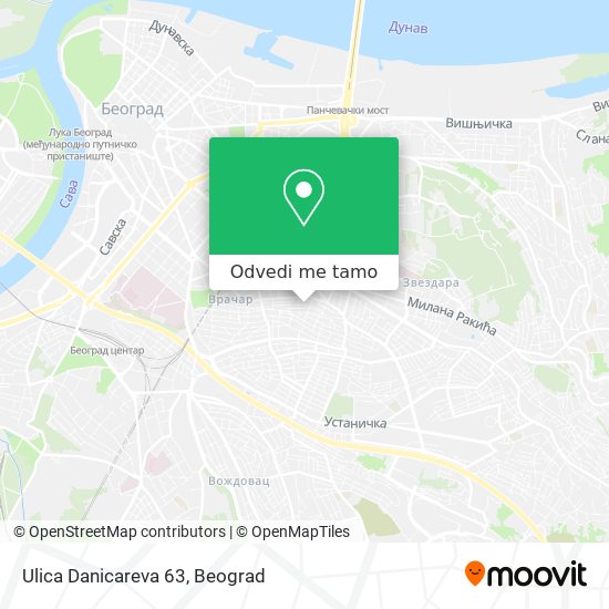 Ulica Danicareva 63 mapa