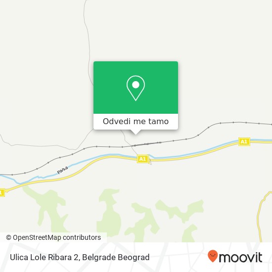 Ulica Lole Ribara 2 mapa