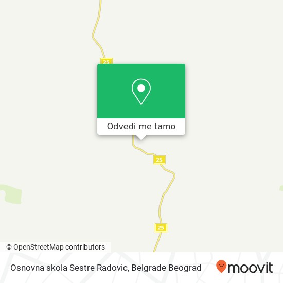 Osnovna skola Sestre Radovic mapa