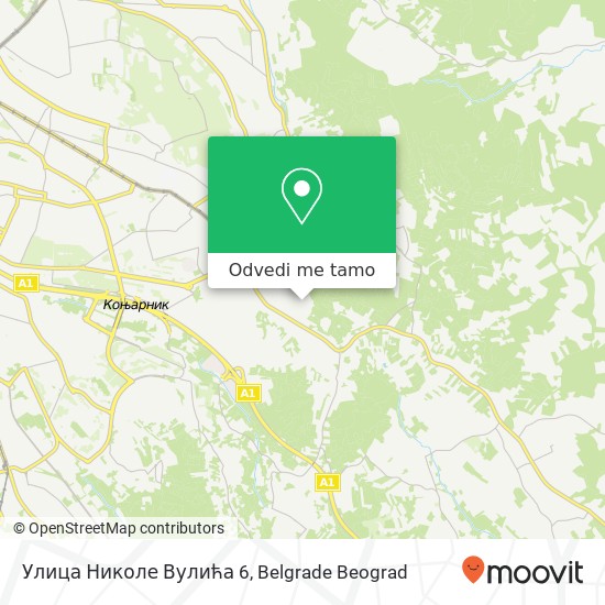 Улица Николе Вулића 6 mapa