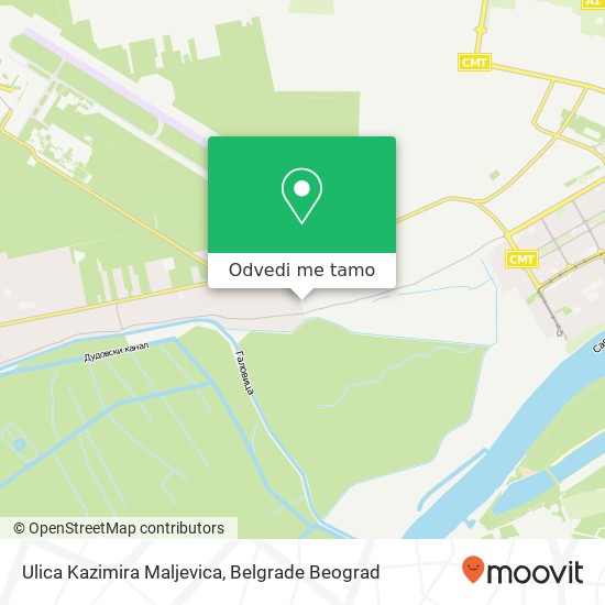 Ulica Kazimira Maljevica mapa