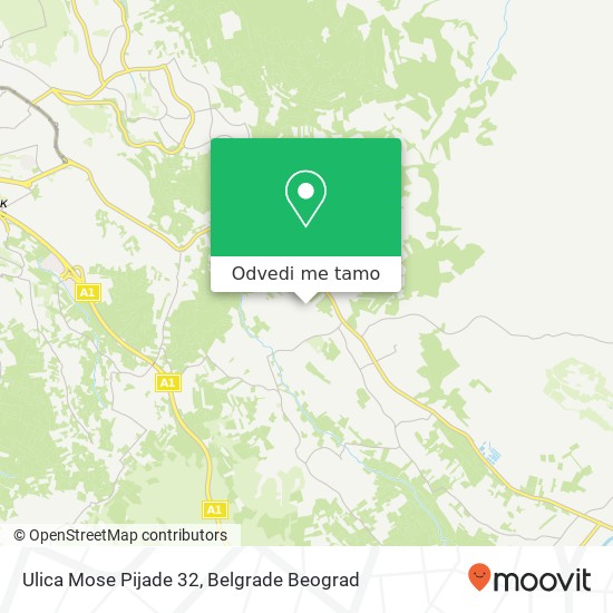 Ulica Mose Pijade 32 mapa