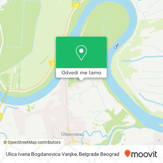 Ulica Ivana Bogdanovica Vanjke mapa