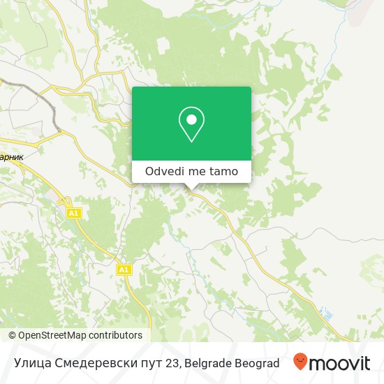 Улица Смедеревски пут 23 mapa