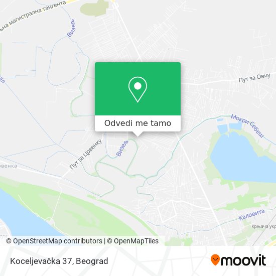 Koceljevačka 37 mapa