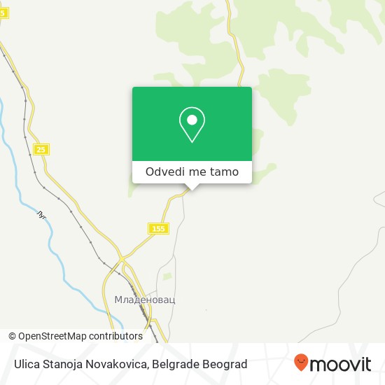 Ulica Stanoja Novakovica mapa