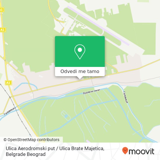 Ulica Aerodromski put / Ulica Brate Majetica mapa