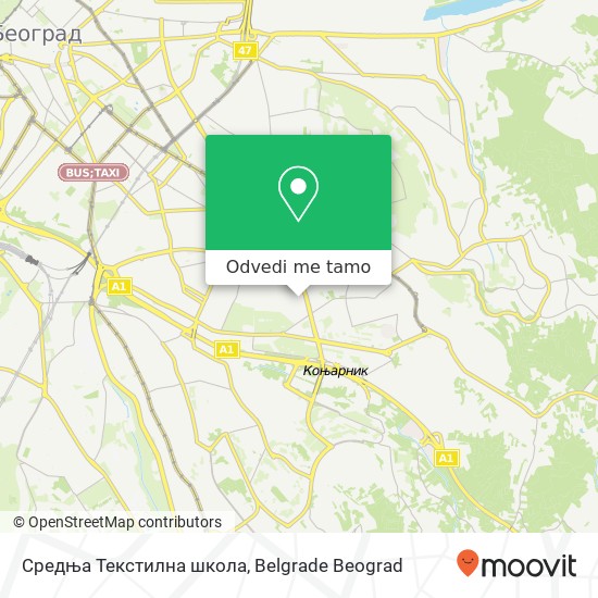 Средња Текстилна школа mapa